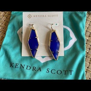 Kendra Scott Blue Cobalt Earrings
